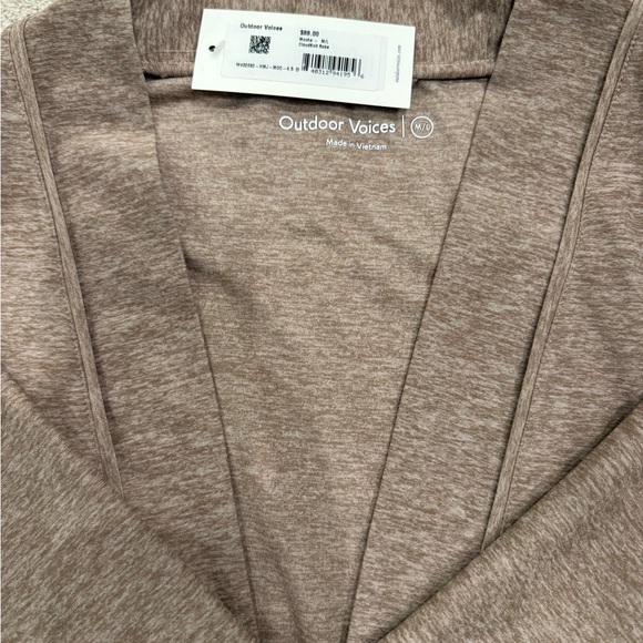 NWT Outdoor Voices Cloudknit Robe, Mocha, Medium/Large - Picture 3 of 5